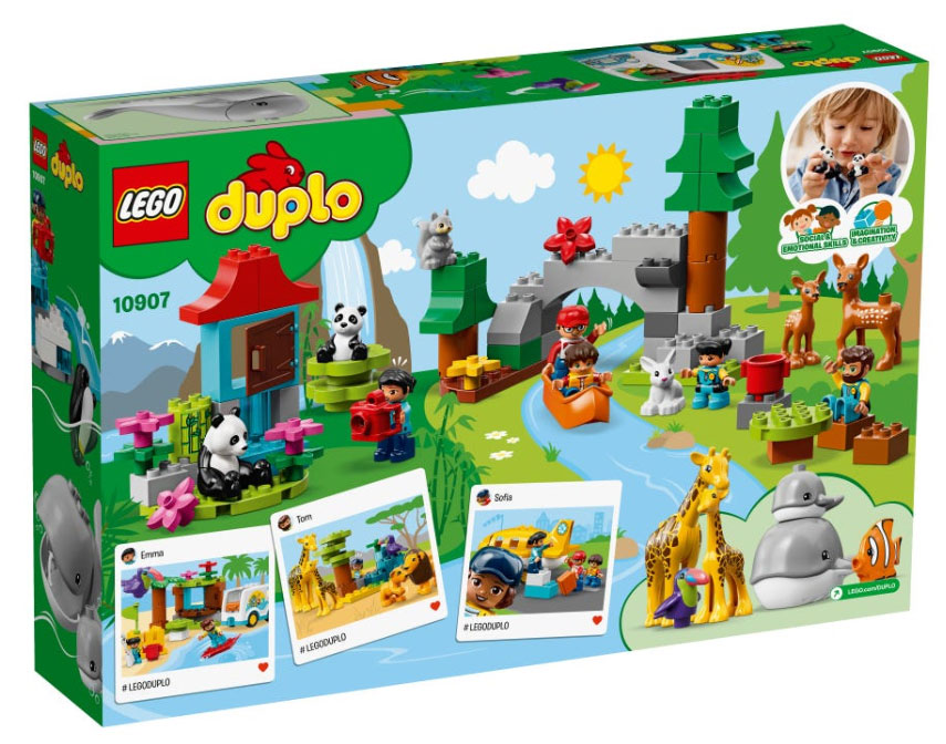 LEGO® DUPLO® Kocke - Životinje sveta 10907 - detalj