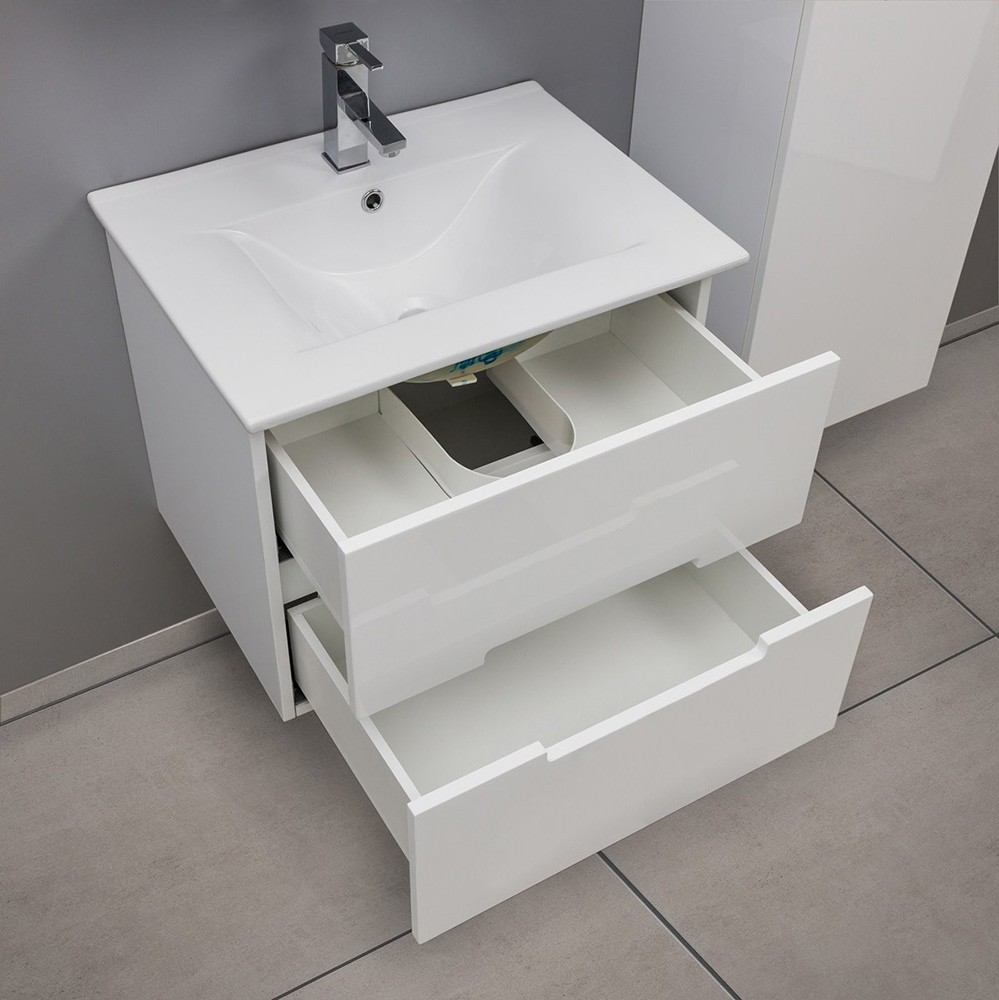 Roper ormarić sa lavaboom Tijana 600BX bela - detalj