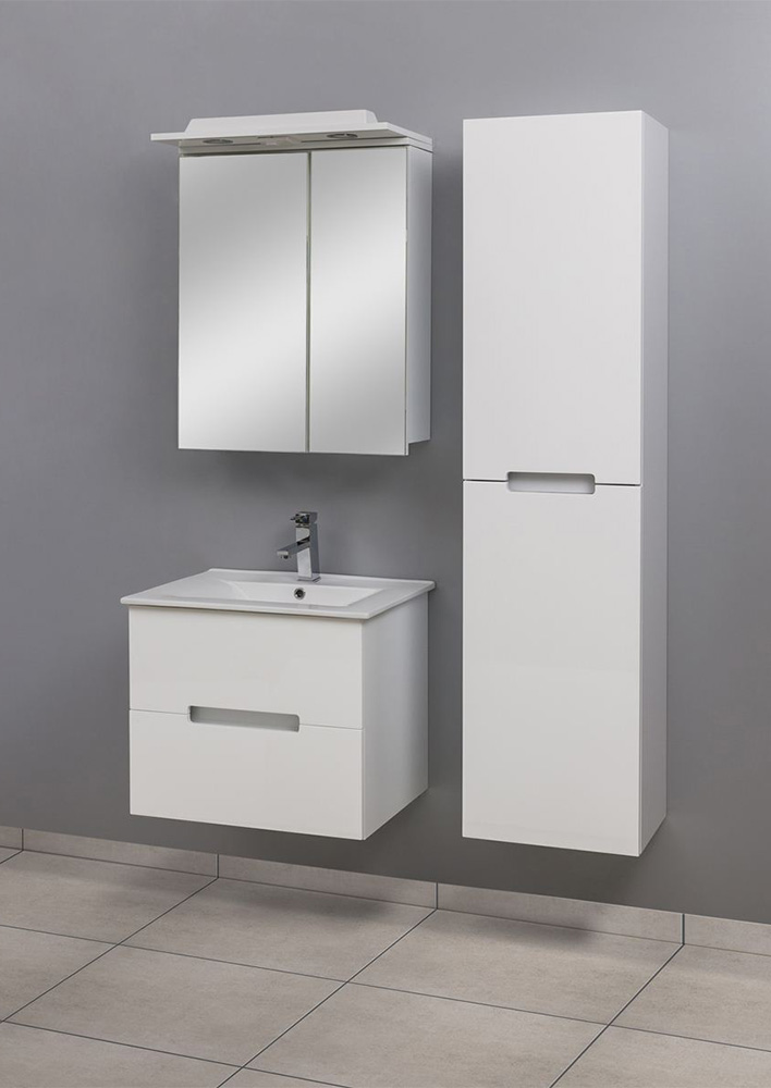 Roper ogledalo sa ormarićem i rasvetom Tijana 600A3 bela - detalj