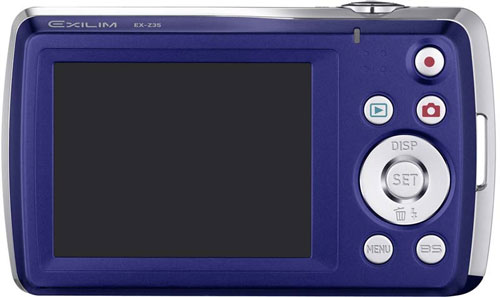 Casio digitalni fotoaparat EX-Z35 u plavoj boji - detalj