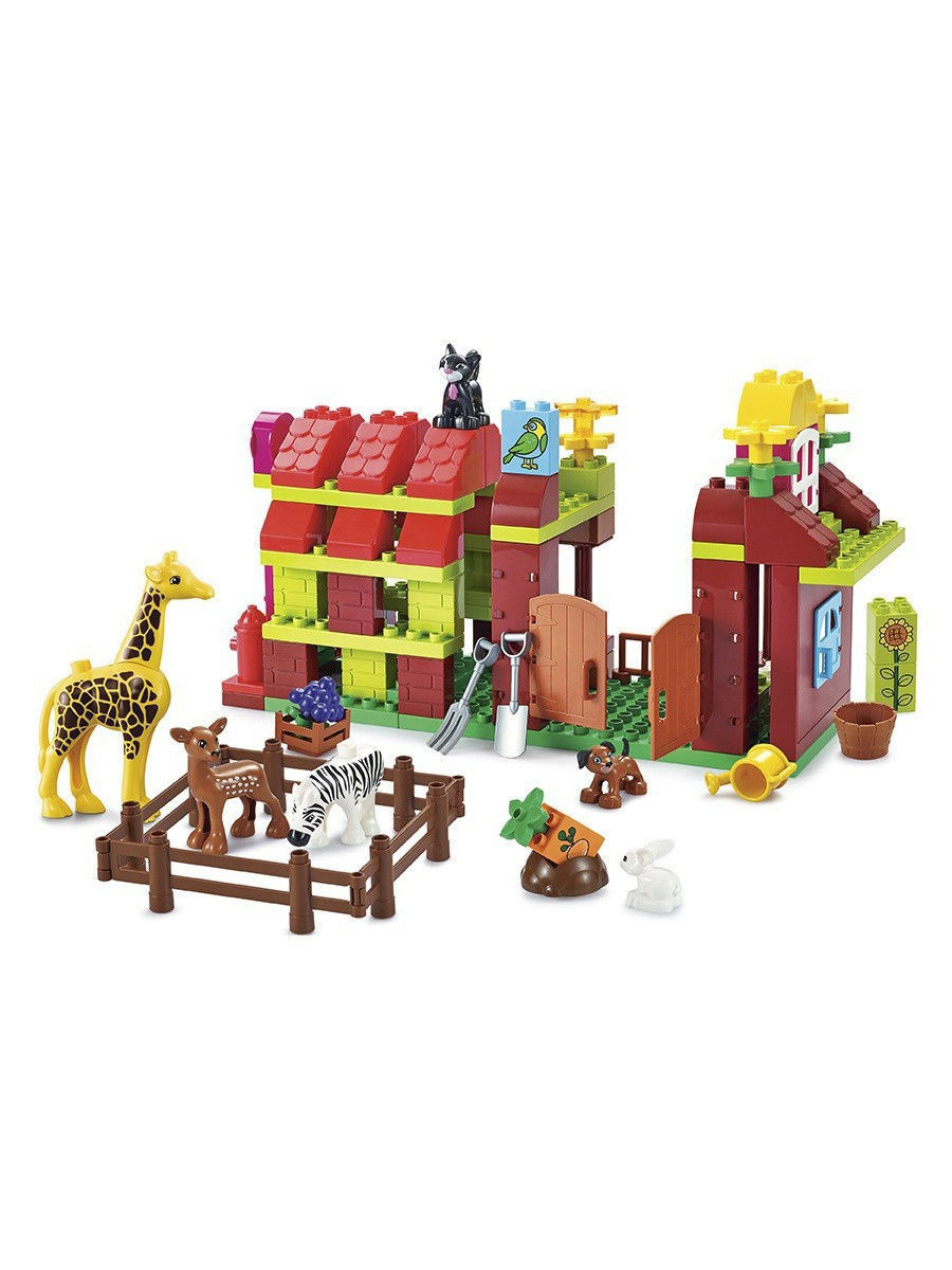 Smoneo 55015 Dečije kocke Plastične kocke FARMA 109 kom. 876009 - detalj