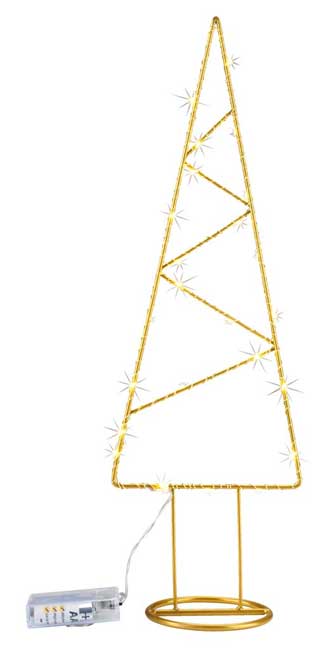 Novogodišnja jelka sa LED lampicama na baterije V51cm - detalj