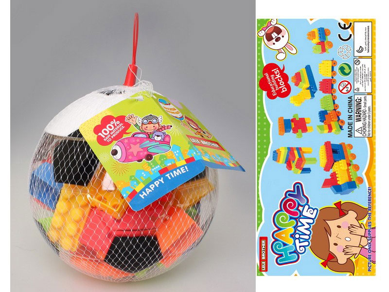 Lele Brother 2 u 1 Dečije kocke Plastične kocke FUDBALSKA LOPTA 876012 - detalj