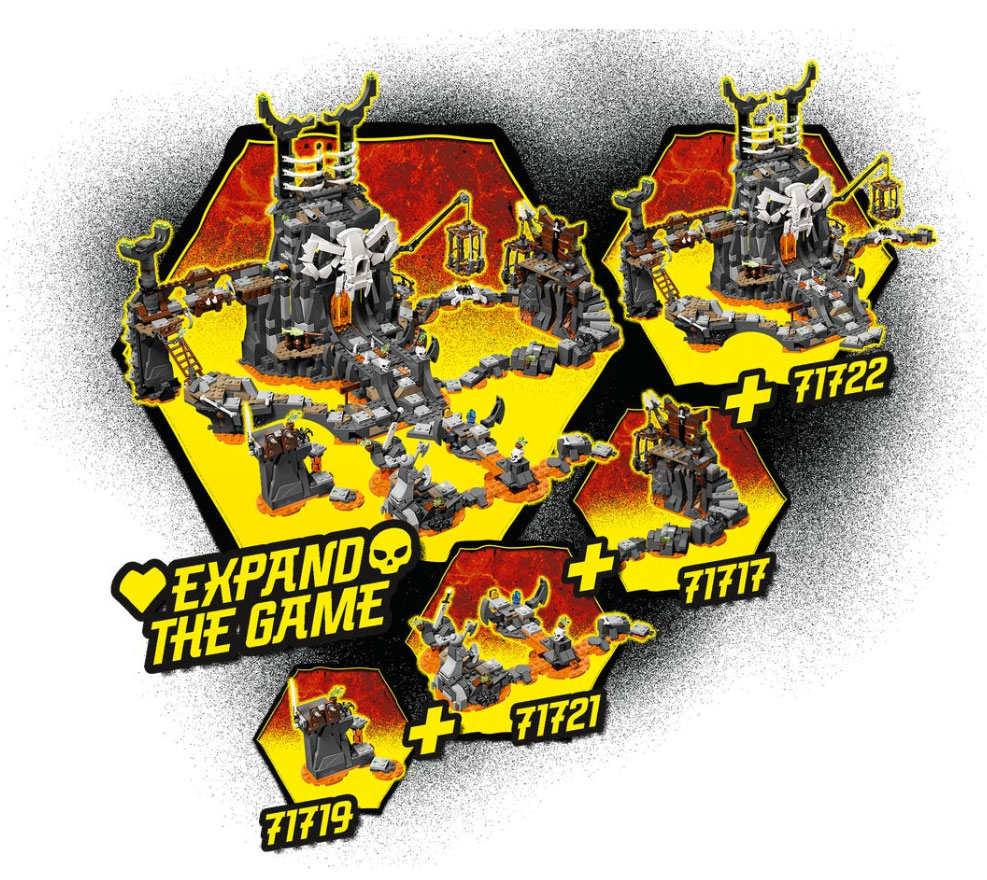 LEGO® Kocke NINJAGO Zmaj vrača Lobanje 71721 - detalj