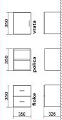 Roper Lego ormarić sa policama - detalj