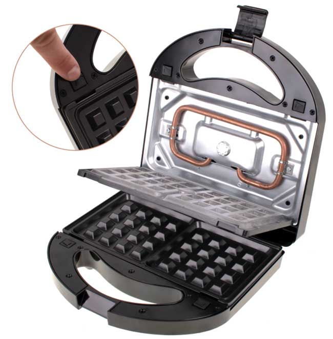 Multifunkcionalni aparat sa izmenjivim pločama za pripremu hrane Mesko MS3045 - detalj