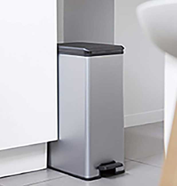 Curver Kanta za otpatke 40L Deco Slim silver - detalj