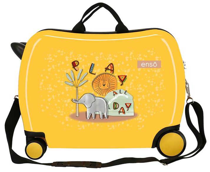 Dečiji kofer za put i vožnju Enso Play all day yellow 96798 - detalj