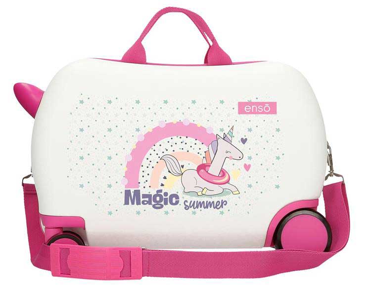 Dečiji putni kofer za vožnju Enso Magic summer white 96310 - detalj