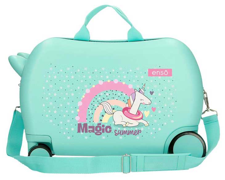 Dečiji putni kofer za vožnju Enso Magic summer turquoise 96310 - detalj