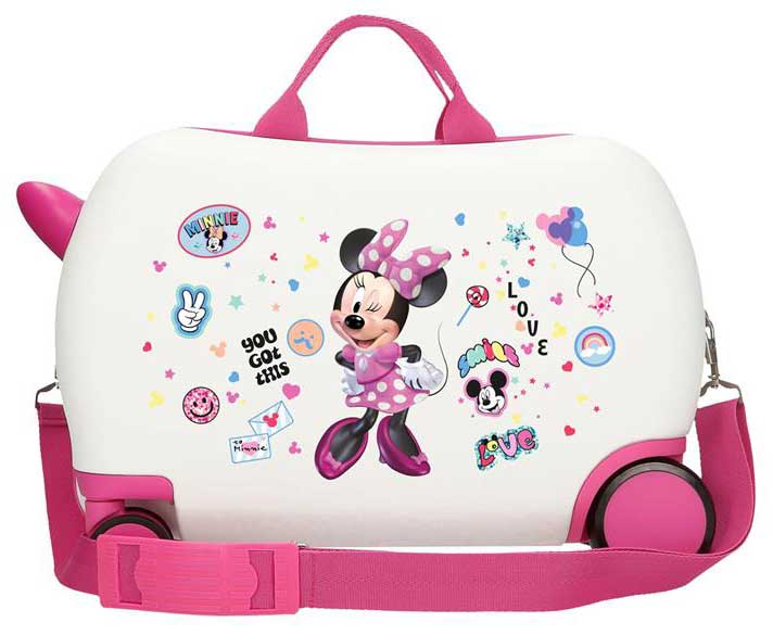 Dečiji kofer za put i vožnju Disney Minnie Party 47510 - detalj