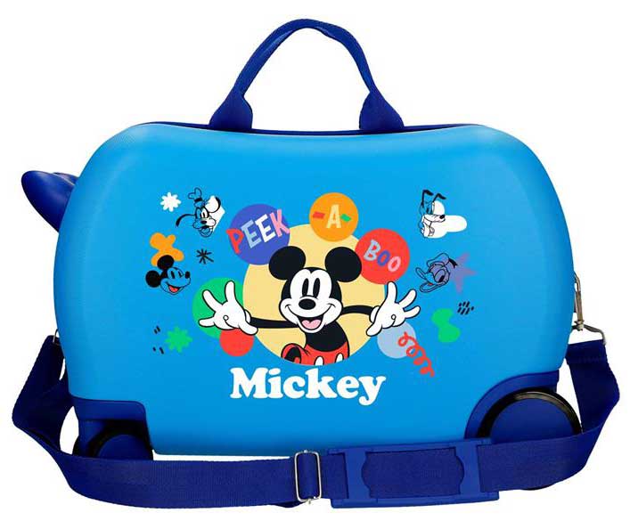 Dečji kofer za put i vožnju Disney Mickey Peek-a-boo blue 42210 - detalj