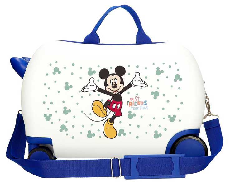 Dečiji kofer za vožnju Disney Mickey Best friends together white 29710 - detalj