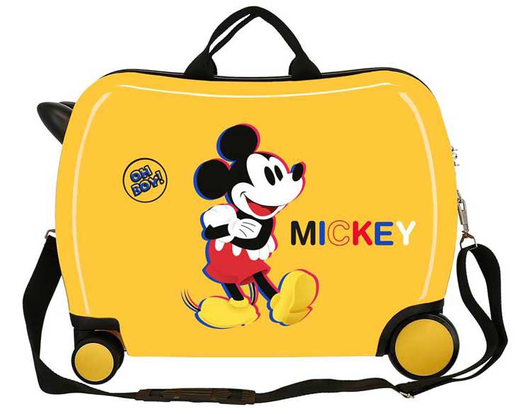 Dečiji putni kofer za vožnju Disney Mickey 3D yellow 29298 - detalj