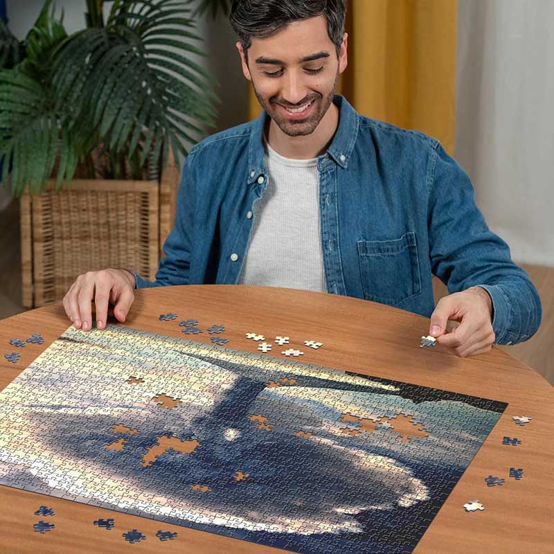 Puzzle slagalica 1000 delova Vulkan Etna Ravensburger 12000176 - detalj