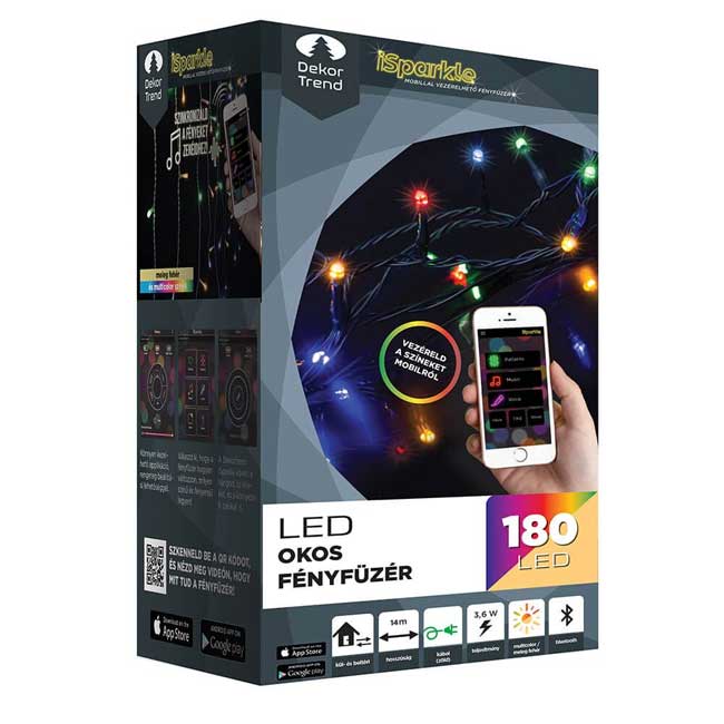 iSparkle Smart Novogodišnje Lampice 180LED RGB - detalj