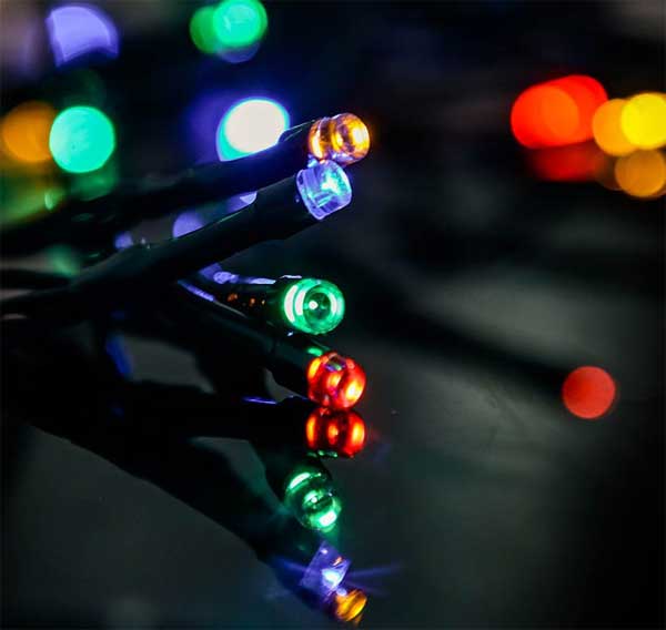 Novogodišnje lampice Sneško Belić 20 LED KDE 322 - detalj