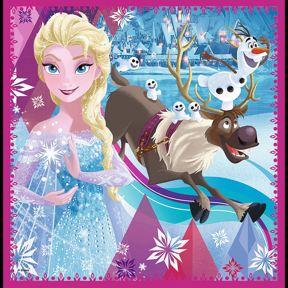 Trefl puzzle 3u1 Frozen 34832 - detalj