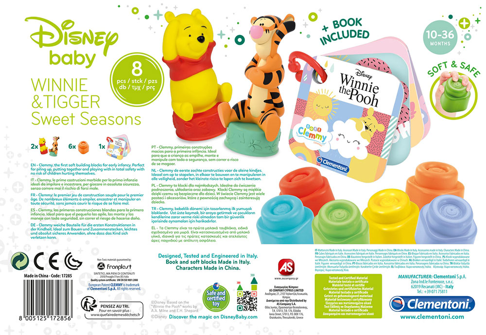 Clementoni Clemmy Gumene kocke Winnie The Pooh 17285 - detalj