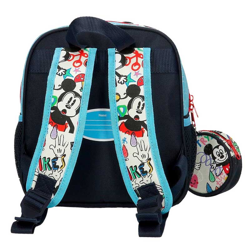 Dečiji ranac 25cm sa torbicom Disney Mickey Be cool 27820 - detalj