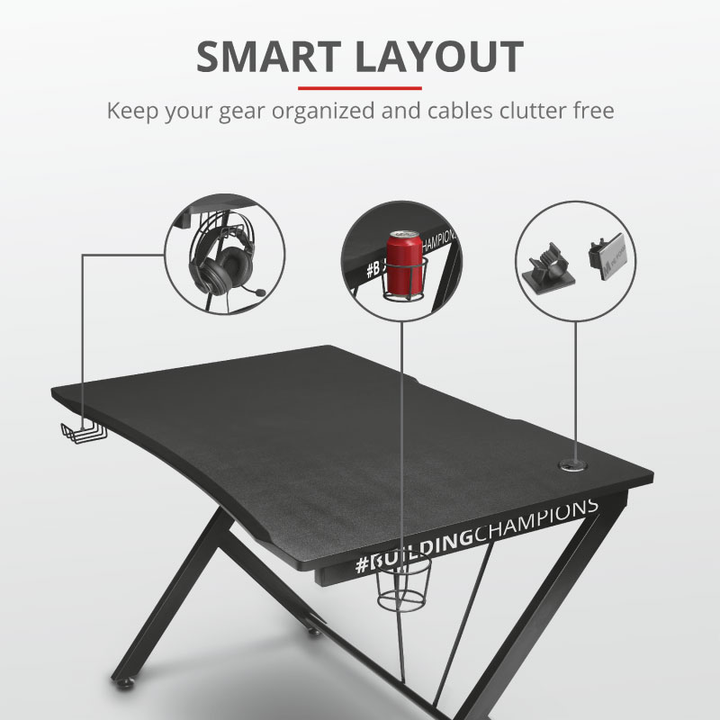 Trust Dominus GXT 711 gejmerski i radni sto - detalj