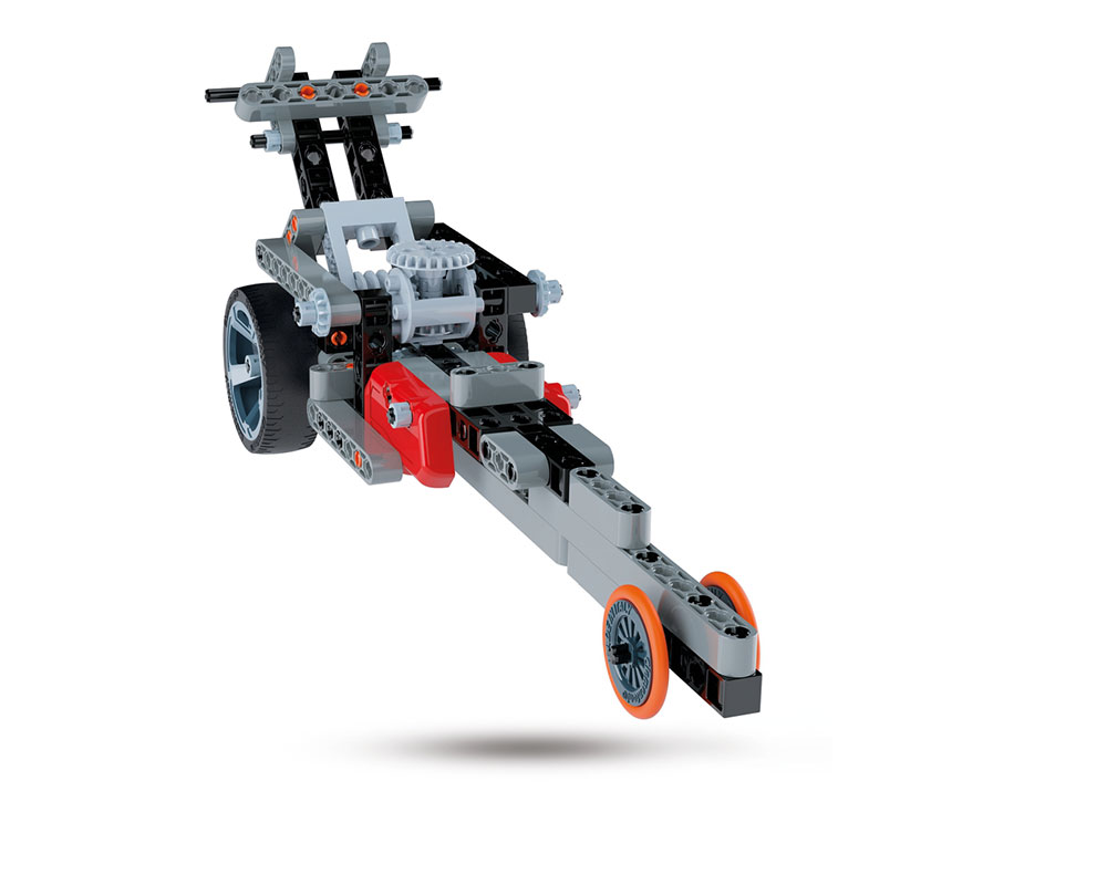 CLEMENTONI Science and Play MECHANICS Mehanika MOTOCIKL Roadster Dragster CL75030 - detalj