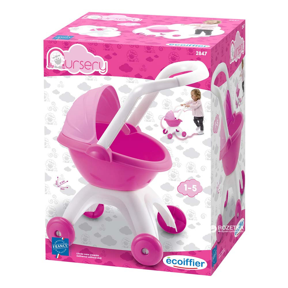 ECOIFFIER Nursery - Kolica za lutke bebe Role-play SM002847 - detalj