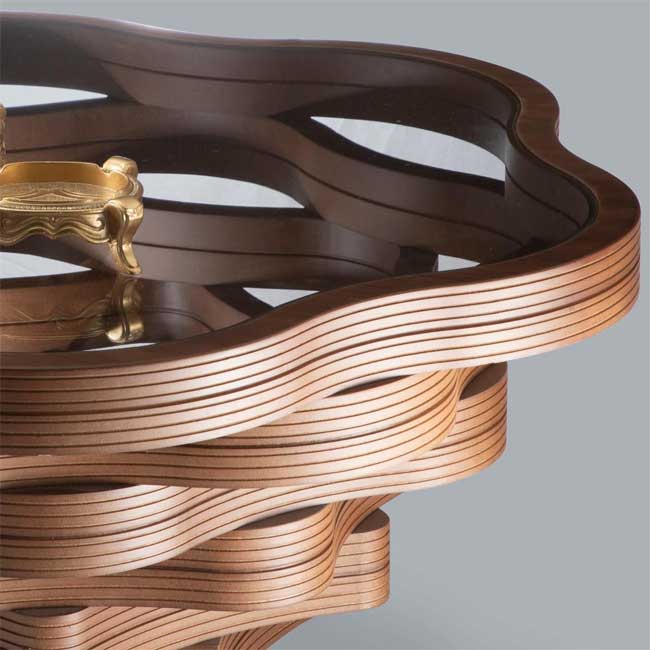 Klub sto Papatya Tamni orah - detalj