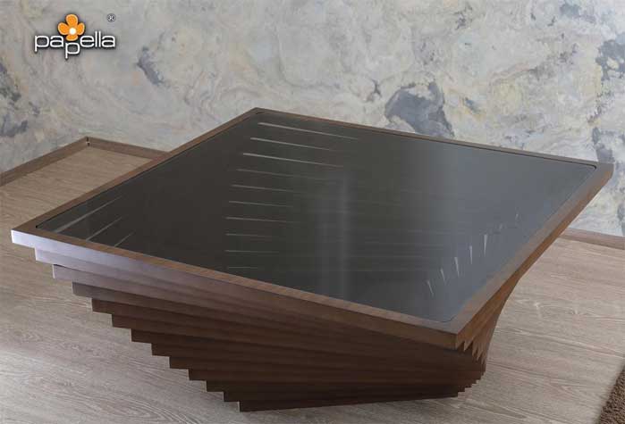 Klub sto Frezya Tamni orah - detalj