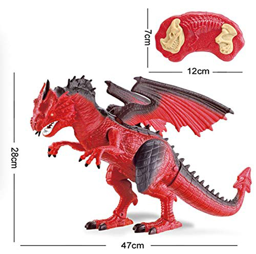 BEST LUCK Dinosaurus Zmaj SPRAY DRAGON na daljinski Crveni BE259038 - detalj