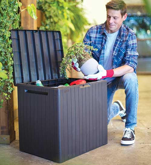 Keter City Sanduk za odlaganje stvari 113L Graphite 246941 - detalj