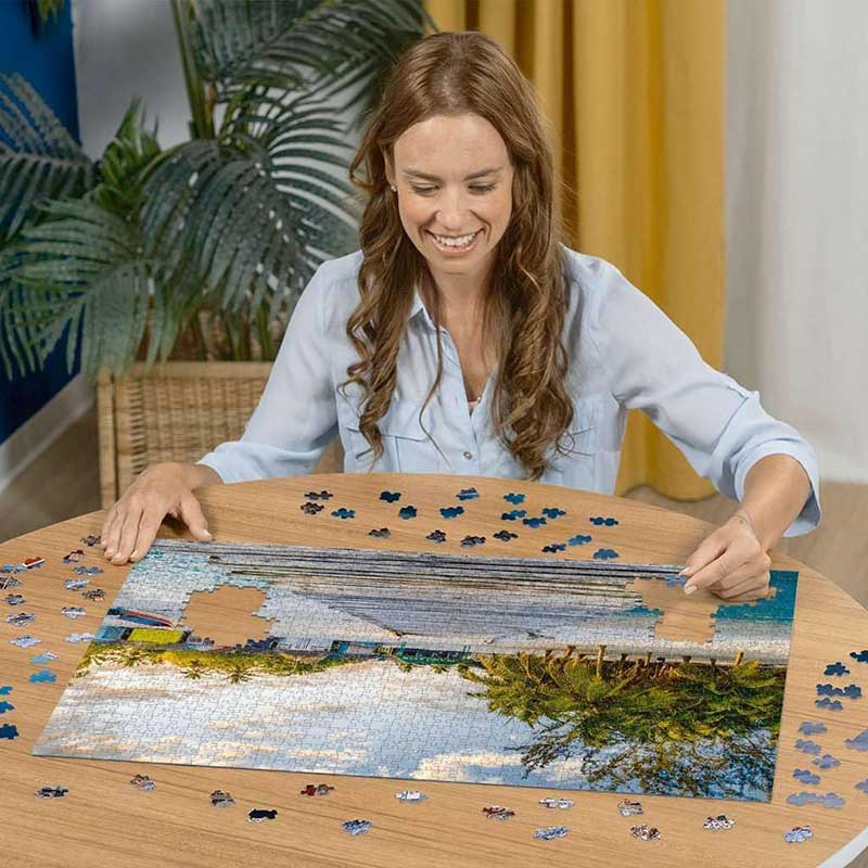 Puzzle slagalica 1000 delova Lepa ostrva Karibi Ravensburger 12000159 - detalj