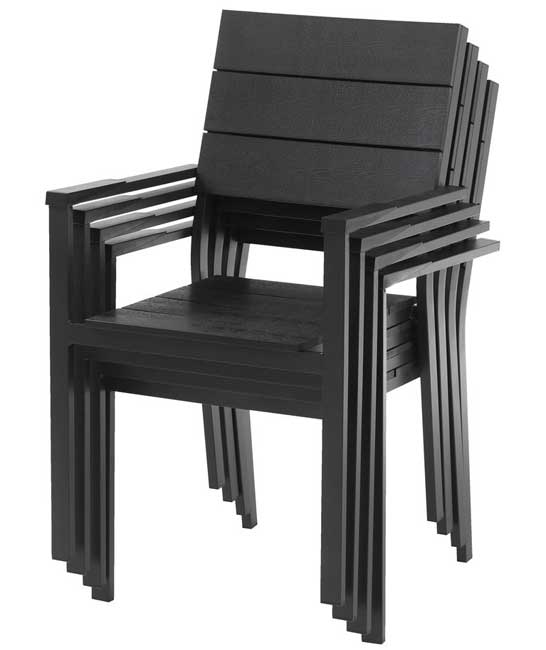 Baštenska stolica Faurcelle Black - detalj