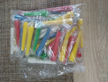 Piskovi za nargilu manji 70kom - detalj