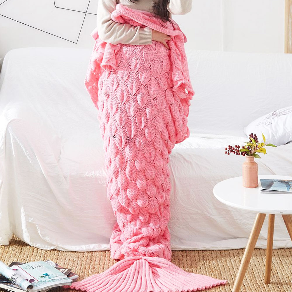 Sirena ćebe pink - detalj