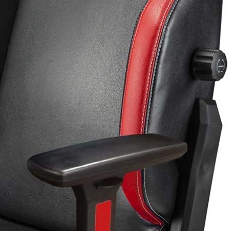 Gejmerska stolica Sparco Icon Crno-crvena 00998NRRS - detalj