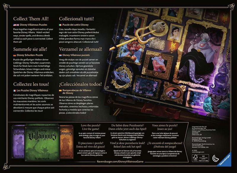 Ravensburger Slagalica 1000 delova - Had Disney Villainous 16519 - detalj