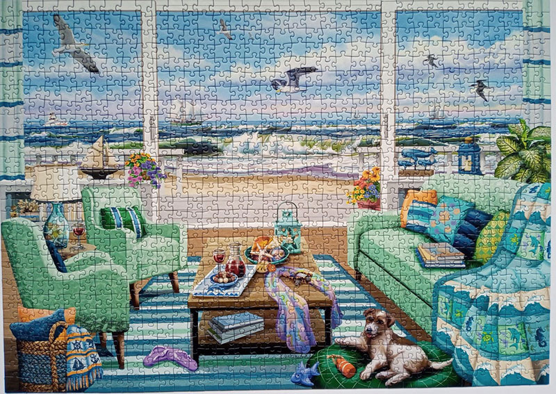 Ravensburger Puzzle 1000 - Pogled na plažu 16817 - detalj