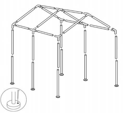 Plastenik Green Thumb GH-033 2.5x2 - detalj