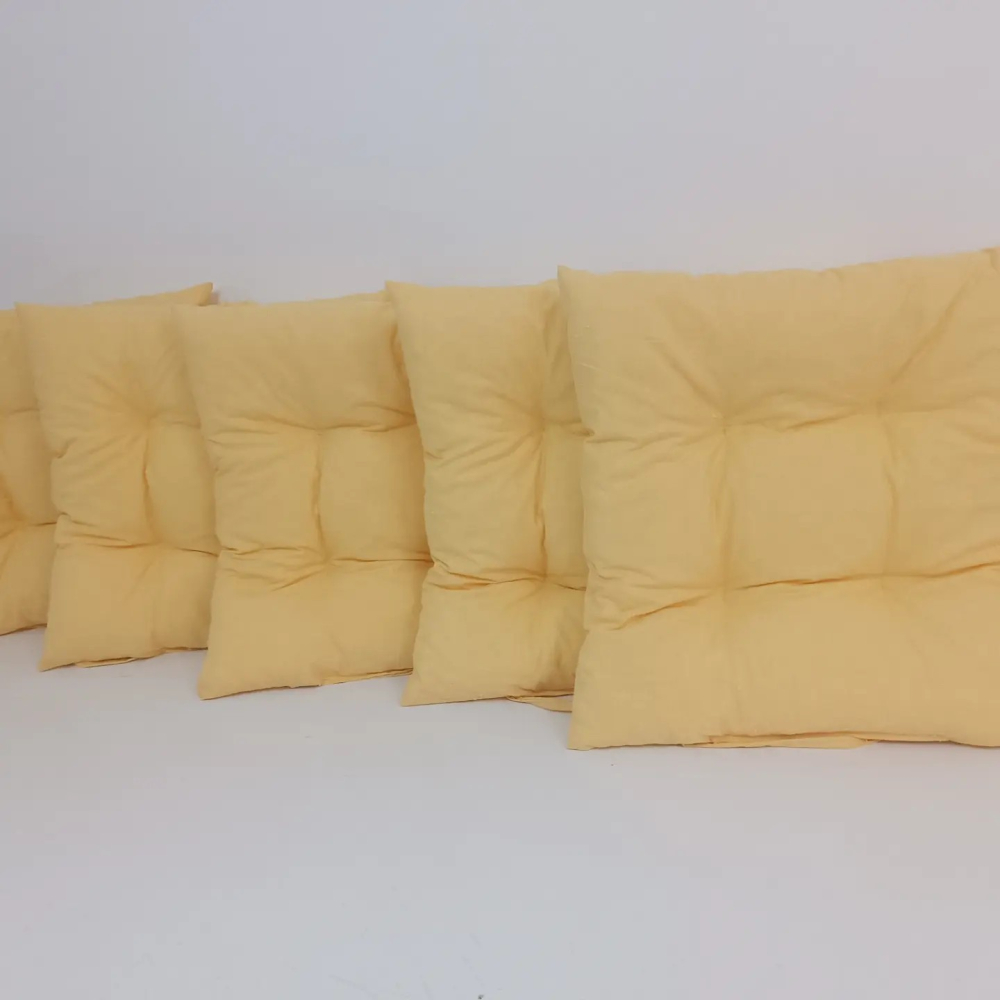 Pamučni Jastuk Za Stolicu 40 x 40 cm Yellow - detalj