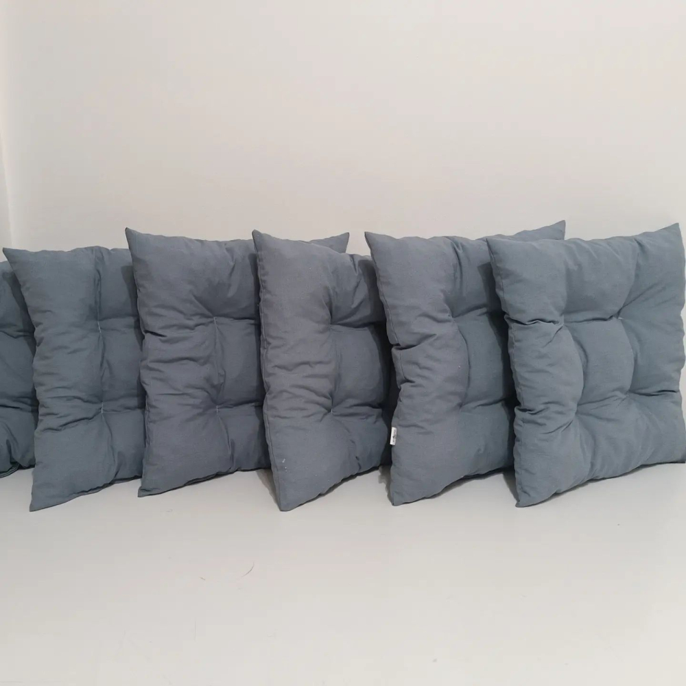 Pamučni Podmetač Za Stolicu 50 x 50 cm Grey - detalj