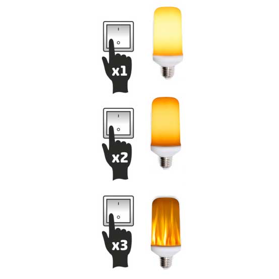 LED sijalica sa efektom plamena E27 LF5/27 - detalj