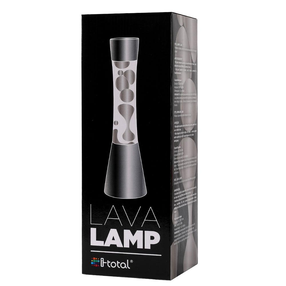 Dekorativna stona Lava Lampa Battleship Grey - detalj