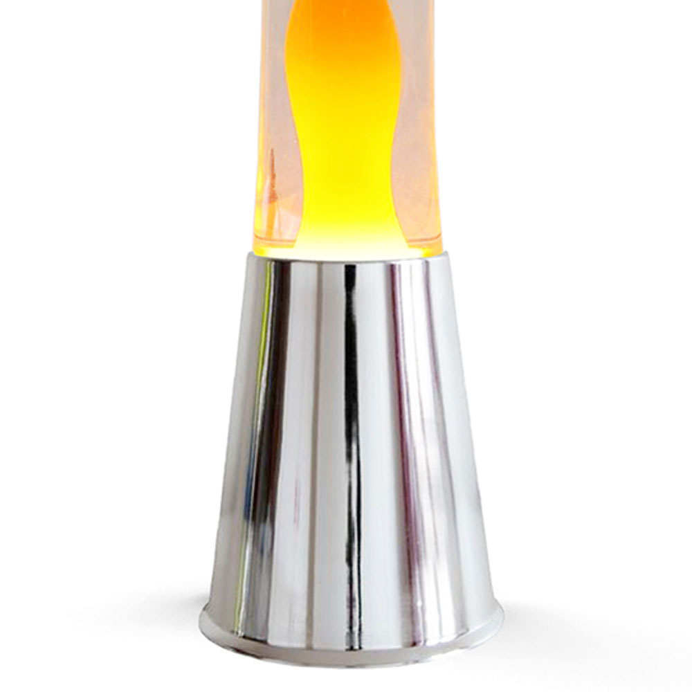 Dekorativna stona Lava Lampa Chrome Yellow - detalj