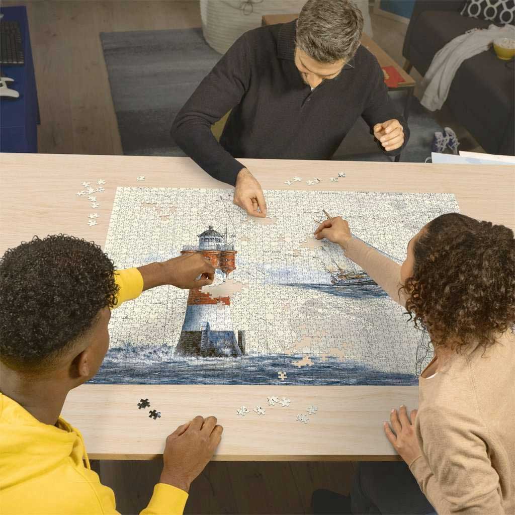 Puzzle slagalica 2000 delova Romantični svetionik Ravensburger 12000804 - detalj