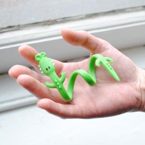 Kikkerland Krokodil za kablove US05 - detalj