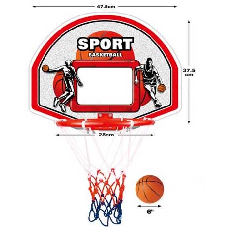 Dečija košarkaška tabla sa metalnim obručem i loptom KingSport 20881K-1 - detalj