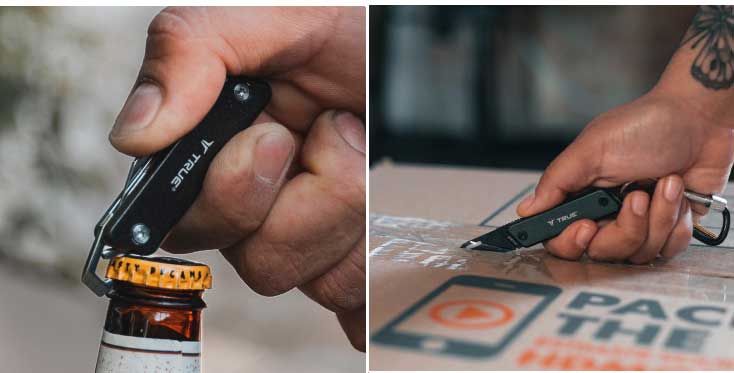 Mali sklopivi nož Privezak True Utility Modern Key Chain Knife - detalj