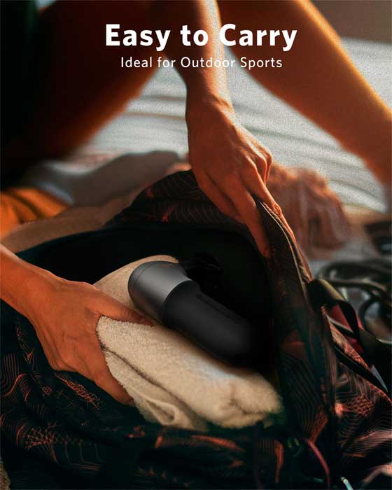 Naipo Prenosni masažer sa punjivom baterijom MGPC-002 Black - detalj