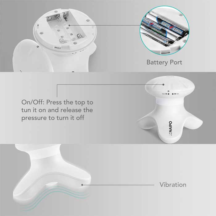 Naipo Kompaktan prenosni masažer na baterije MGPC- 101MM - detalj